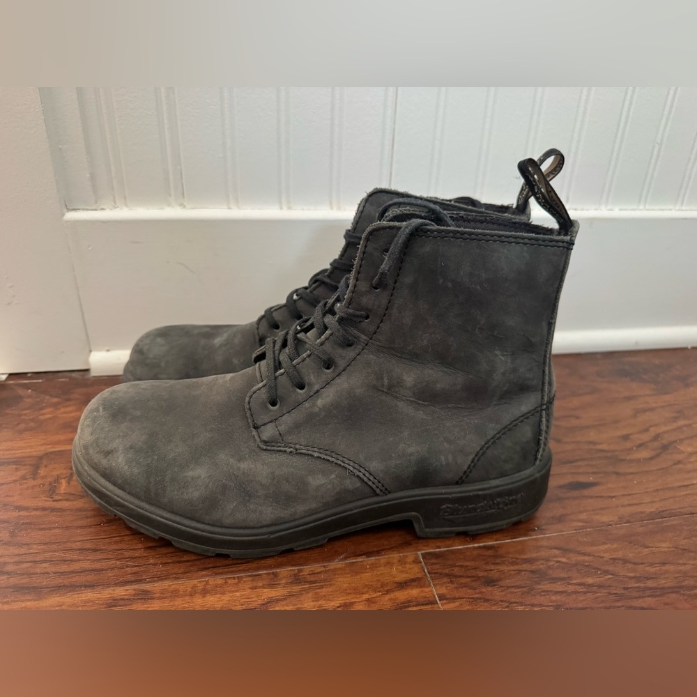 Blundstone Men's Charcoal Leather Boots - Picture 3 of 5